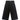 PANTALONE L.UL.U BAMBINA NERO LL2368 - L'armadio di Giò